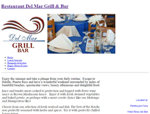 Tablet Screenshot of delmargrill.hotelrosadelmar.com